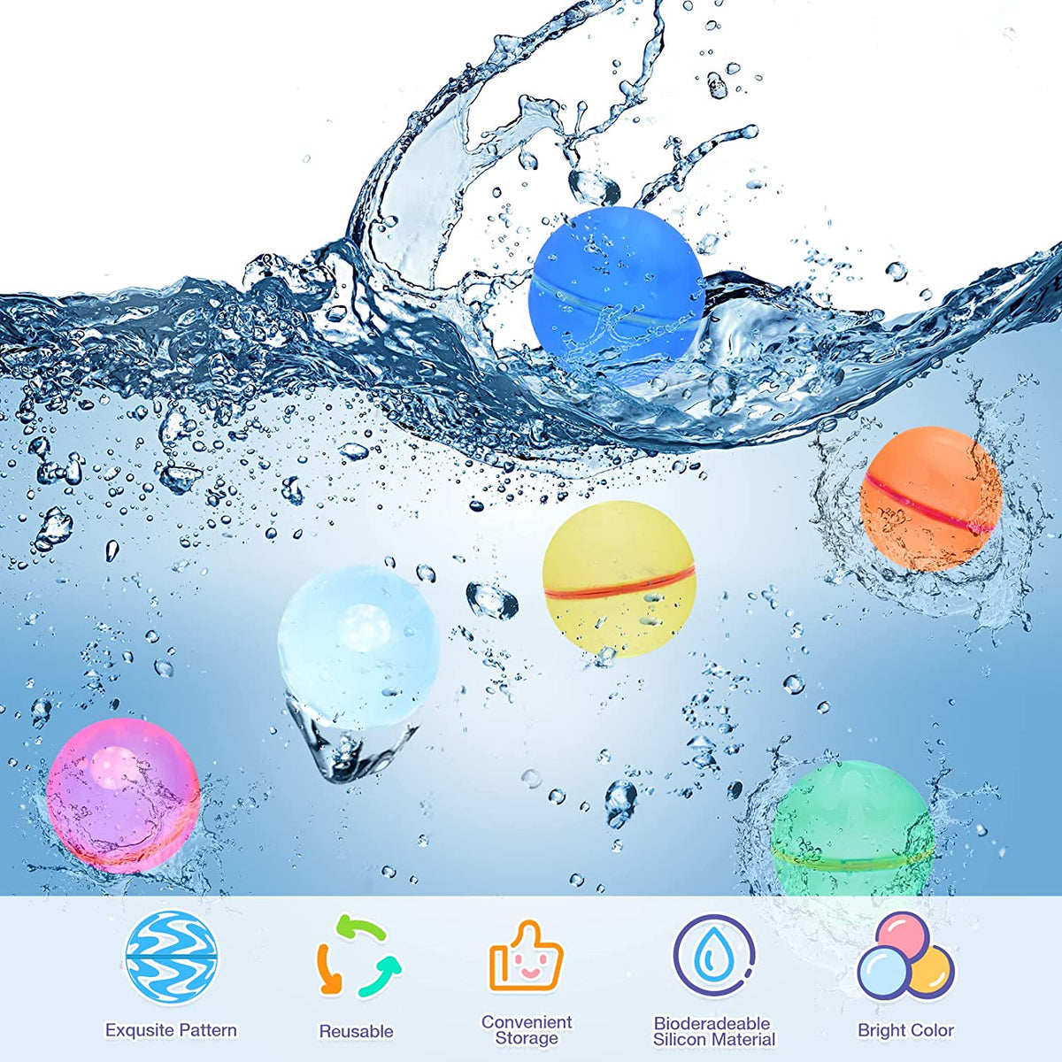 GGenius™ Reusable Water Balloons (12 pcs)