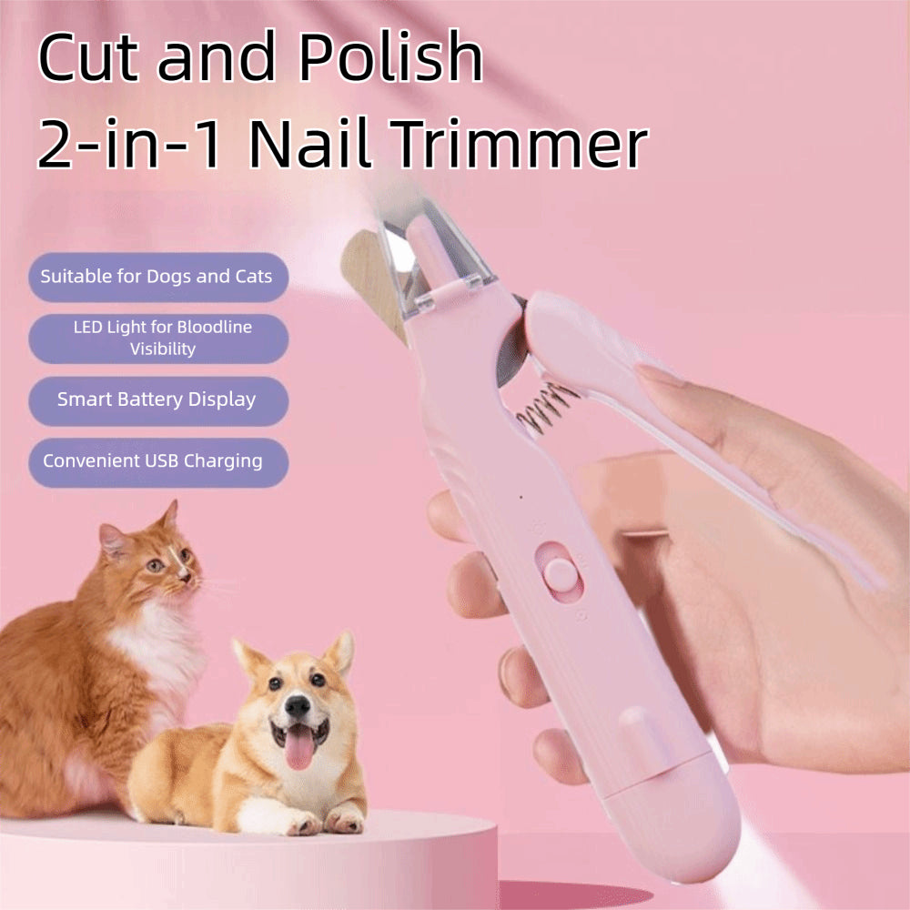 GGenius 2-in-1 LED Nail Clipper & Grinder