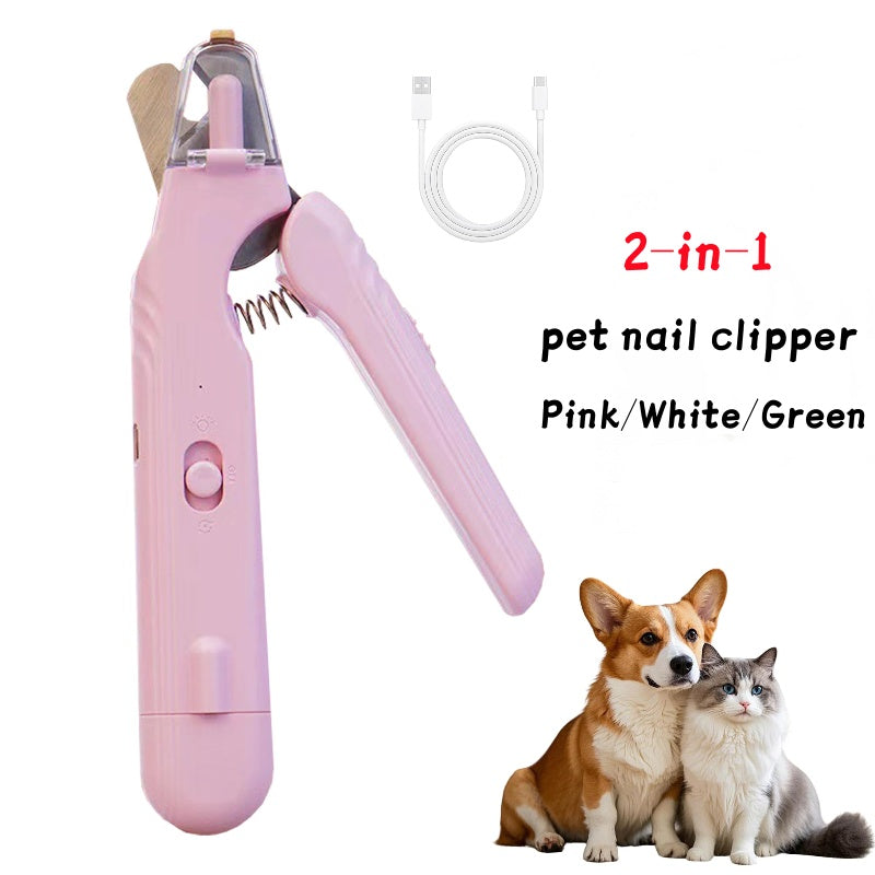GGenius 2-in-1 LED Nail Clipper & Grinder